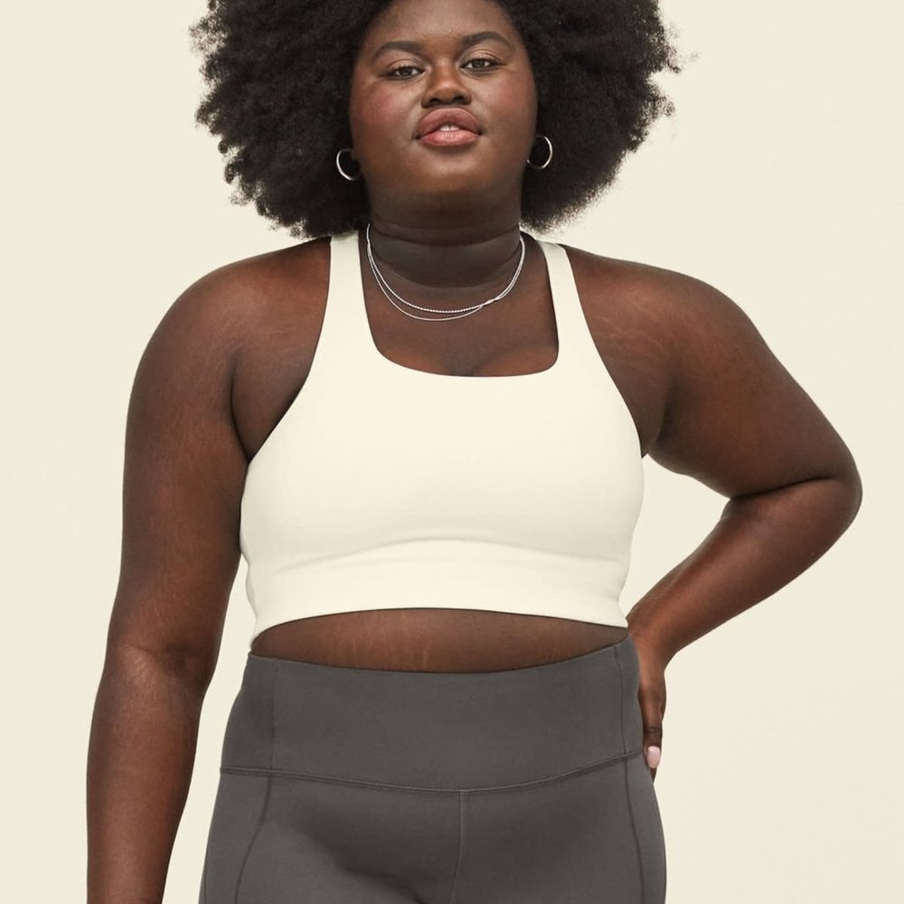 Girlfriend Collective NWT Paloma bra ivory white size 3X